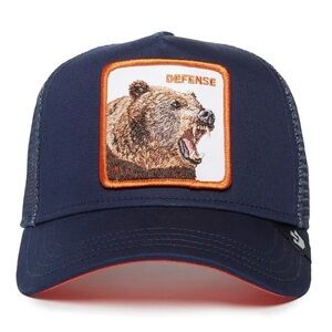 Goorin Brothers THE DEFENSE BEAR Trucker Hat. Snapback Cap NWT